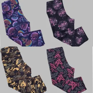 Legging Estampada Capri Suplex Cintura Alta - Pronta Entrega - Preto