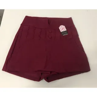 Bermudinha Feminino Bengaline Botões Cobertos - Caramelo