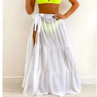 Saia Aberta de Amarrar Marias 3 Praia Saida - Branco