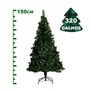 Arvore Luxo Natal 150cm - 320 Galhos - Único