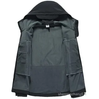 Jaqueta Militar Tático Soft Shell Techwear - À Prova de Vento e Impermeável - Dark Grey