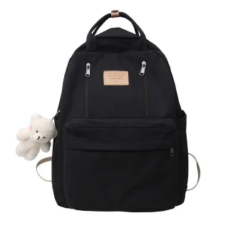 Mochila portátil coreana japonesa de grande capacidade para meninos e meninas - Rosa