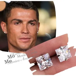 Brinco Ponto de Luz Zircônia Feminino e Masculino - Cartela com 12 Pares - redondo 6#