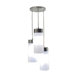 Pendente Lustre Utron Triplo Copo Translúcido Soquete E27 - 1 Metro