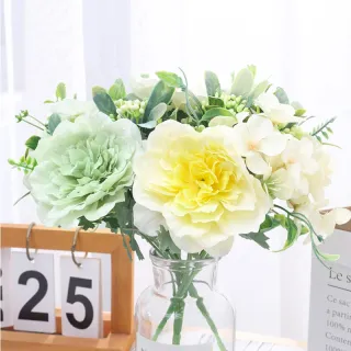 Decoração Vintage Flores Hortênsia Peônia Segurando Casamento Casa Jardim - Pink