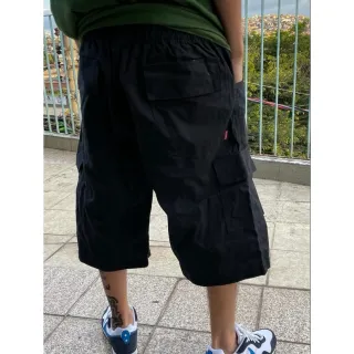 Streetwear Masculina Bermuda Larga Cargo 5 Bolsos Várias Cores - Bege