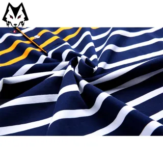 Camiseta Manga Curta Listrada POLO Masculina com Lapela - Cinza