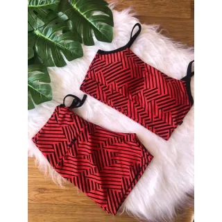 Conjunto para Academia Top com Bojo + Short Jacar - variados