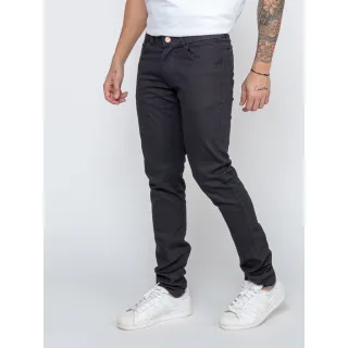 Ótima Qualidade Calça Masculina Skinny Preta Rasgado Elastano 36/48 - preta lise