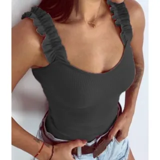 Canelada Alcinha Franzida Blusinha - Lilás