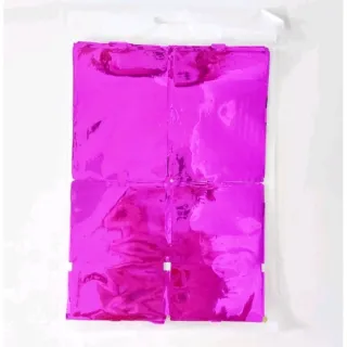 Decoração Festa Metalizada Quadradinha - Painel Cortina Parede - Vermelho