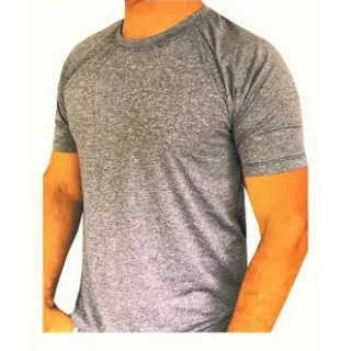 Academia Masculina Dry Fit Camiseta - Preto mescla