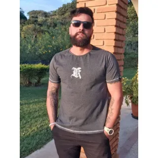 Camiseta Long Line Masculina em Algodão - Tshorts - Marinho Tshorts