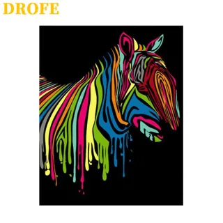 Pintura A Cores Por Números - Drofe (40X50 Cm) - 1464