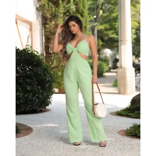 Pantalona Feminina Macacão - Vermelho