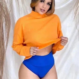 Calcinha Feminina Kit C/10 Cintura Alta - Pala - Hot Pant - Cos alto - Sortida