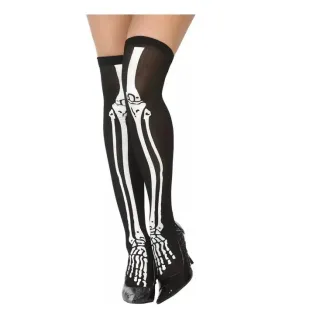 Fantasia completa feminina de caveira bruxa para festa a fantasia e Halloween - P