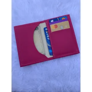 Porta Cartão Compacto Feminino em Couro Sintético - Verde PISTACHE