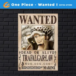 Placa decorativa MDF - One Piece Wanted I de 01 a 15 - Presente - #9