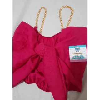 Blusa Cropped com corrente - Promoção diversas cores - Rose cetim1