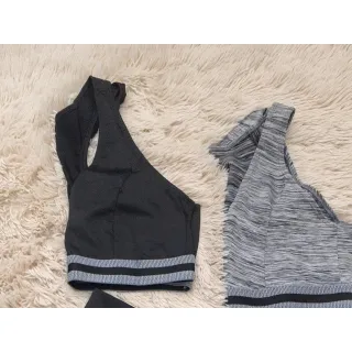 Conjuntos de Legging e Top sem Bojo para Academia Fitness - M
