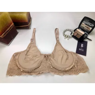 Soutien com Renda, Alças Ajustáveis e Aro - Sutiã sem Bojo - Rubro