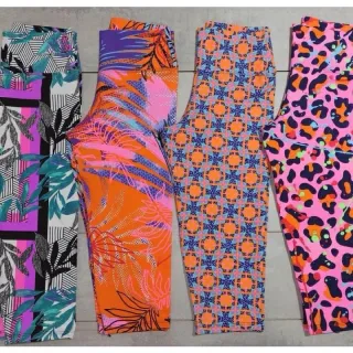 Legging Estampada Capri Suplex Cintura Alta - Pronta Entrega - Preto