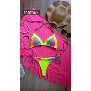 Lançamento 2024 - Biquíni Cortininha com Bojo e Amarrar na Lateral - 💙 MARINHO - Veste do 38 ao 42