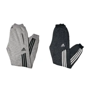 Calças de Moletom Masculina Flanelada Grossa com Bolso e Zíper - Kit 2 - Cinza escuro + Azul marinho