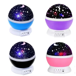 Abajur Projetor Estrela Galaxy 360º - Luminária Star Master 802