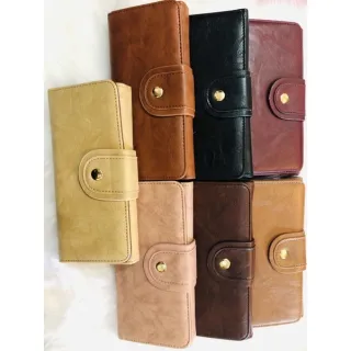 Grange carteira feminina com alça, porta cartão/dinheiro/celular - Marrom