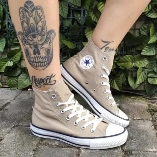 Super Oferta: Bota All Star Taylor Chuck Bordô Botinha - Branco Bota