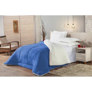 Edredom Solteiro Toronto Pele De Carneiro - Tabaco