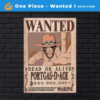 Placa decorativa MDF - One Piece Wanted I de 01 a 15 - Presente - #9