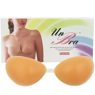 UnBra Original - Sutiã Adesivo de Silicone Invisível Aumenta e Levanta Seios - M