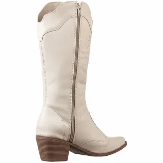 Botas Texanas Femininas GiGiL - Cano Baixo, Salto Médio - Preto