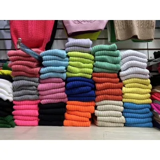 Moda feminina tricot fashion, regata canelado verão tricô - Laranja neon