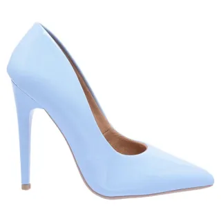 Salto Alto Classic Azul Verniz - Scarpin Di Scarp Calçados - 34