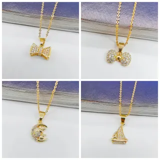 Pingentes Feminino Com Zirconia Requintados - Colar Para Festa - M03