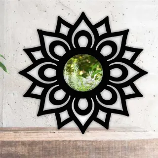 Decoração Moderna Espelho Mandala Florada Decorativo 40x40/35x35/29x29 - Florada 35x35cm
