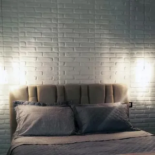 Painel 3D Revestimento Parede Gesso Luxo - Kit com 10 Placas - Estrela Preta