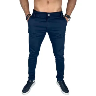 Pronta Entrega Calça Masculina Sarja Casual Tradicional Lisa - Preta