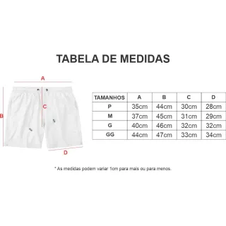 Bermuda Tactel Masculina Listrada - Estilo Básico - Preto