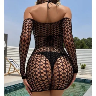Veste GG Saída de Praia Manga Longa Arrastão - Único