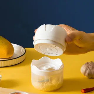 Recarregável USB Moedor Mini Processador Elétrico Vegetais Alho Fruta Amendoim 250ml - Único