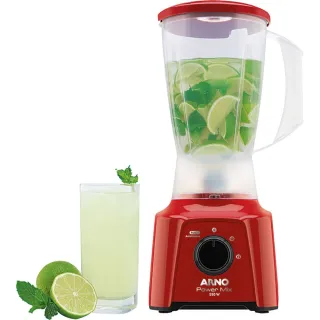 Liquidificador Vermelho Arno Power Mix LQ11 - 2L, 550W, 2 Velocidades - 127v