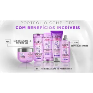 Kit Shampoo Elseve Hidra Hialurônico 200ml + Condicionador 200ml + Creme Pentear + Máscara 300g - Único