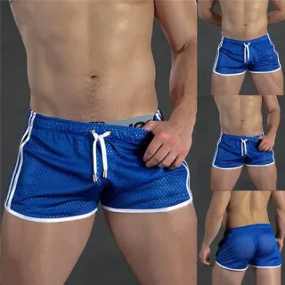 Shorts Masculino de Verão para Exercício Muscular em Casa - Preto