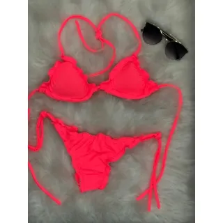 Fio Dental Biquíni Cortininha Feminino Empina Bumbum Amarração Bojo Removível - Zebra