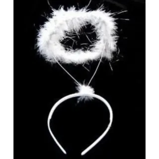 Tiara Cosplay Anjo Aureola Arco Festa Fantasia Carnaval - Branco